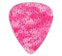 Guitar Picks Watermelon Pink Watercolor Seeds Premium Guitar Picks 12 Pieces Ukulele Picks Including 0.46 mm 0.71 mm 0.96 mm