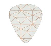 Guitar Picks,White Rose Gold For Acoustic Guitar, Electric Guitar, Bass,Ukulele Three Size(12 Pack)