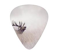 Guitar Picks,Wild Deer Print For Acoustic Guitar, Electric Guitar, Bass,Ukulele Three Size(12 Pack)