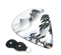 Guitar Picks With Full-Surface Print â€“ Durable Abs Material Picks For Guitar And Ukulele, 3 Thickness Options For Clear And Rich Sound