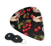 Guitar Picks With Full-Surface Print â€“ Durable Abs Material Picks For Guitar And Ukulele, 3 Thickness Options For Clear And Rich Sound