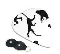 Guitar Picks With Full-Surface Print â€“ Durable Abs Material Picks For Guitar And Ukulele, 3 Thickness Options For Clear And Rich Sound