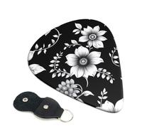 Guitar Picks With Full-Surface Print â€“ Durable Abs Material Picks For Guitar And Ukulele, 3 Thickness Options For Clear And Rich Sound