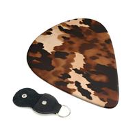 Guitar Picks With Full-Surface Print â€“ Durable Abs Material Picks For Guitar And Ukulele, 3 Thickness Options For Clear And Rich Sound