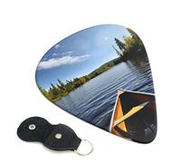 Guitar Picks With Full-Surface Print â€“ Durable Abs Material Picks For Guitar And Ukulele, 3 Thickness Options For Clear And Rich Sound