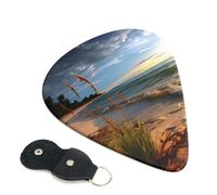 Guitar Picks With Full-Surface Print â€“ Durable Abs Material Picks For Guitar And Ukulele, 3 Thickness Options For Clear And Rich Sound