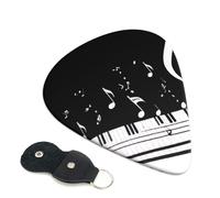 Guitar Picks With Full-Surface Print â€“ Durable Abs Material Picks For Guitar And Ukulele, 3 Thickness Options For Clear And Rich Sound