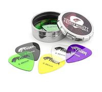 Guitar Picks with Storage Tin - 12 Gel Plectrums 0.46mm TIGER GAC46-12