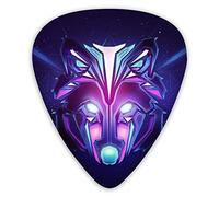 Guitar Picks Wolf-Colorful Guitar Picks 12 Pieces Ukulele Picks Including 0.46 mm 0.71 mm 0.96 mm