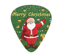 Guitar Picks Xmas Santa Claus Ukulele Bass Electric Acoustic Guitars Thin Medium Heavy 12 Pack(0.46/0.71/0.96 Mm)