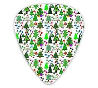 Guitar Picks Xmas Trees Mashup Premium Guitar Picks 12 Pieces Ukulele Picks Including 0.46 mm 0.71 mm 0.96 mm