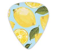 Guitar Picks Yellow Lemon Art Premium Picks Sampler 12 Packs - Variety Guitar Picks Plectrums