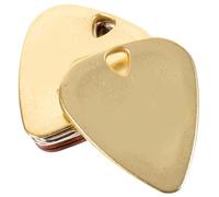 Guitar Picks Zinc Alloy 6pcs Golden Metal Plectrums for Bass
