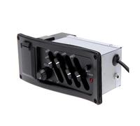 Guitar Pickup 10 Pcs 4 Band Acoustic Guitar EQ Equalizer Acoustic Guitar Preamp Amplifier Piezo Pickup 6.5MM Output