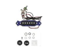 Guitar Pickup Acoustic Guitar Pickup Electric Guitar Pickups Set With 6.35mm Output Volume Tone Adjustment Knob Guitar Accessories (Color : White and Blue)