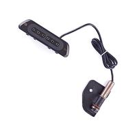Guitar Pickup Black Acoustic Guitar Sound Hole Pickup No Noise Anti-Interference Two-wire No Opening Plate Pickup