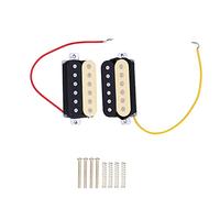 Guitar Pickup Ceramic Magnet Double Coil, Humbucker Pickup Amplifier, Wax Sealed Noise Cancelling Pickup with Screws and Springs, Replacement for ST SQ Electric Guitars, Black Yell