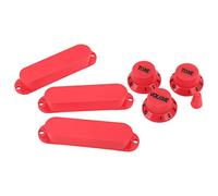 Guitar Pickup Cover, Guitar Pickups Cover Guitar Pickup Cover Kit Single Coil Pickup Shell with 2 Tone 1 Volume Knobs Switch Tip for Electric Guitar