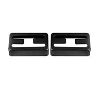 Guitar Pickup Cover H Hole Brass, 2 Pcs Double Coil Shell, High Hardness - Durable Material, Easy Installation, Ideal for Electric Guitars and Music Use (Black)