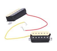Guitar Pickup, Double Coil Pickups Ceramic Magnet Easy Installation Compact Size with Spring and Screw for ST SQ Electric Guitars(Black yellow)