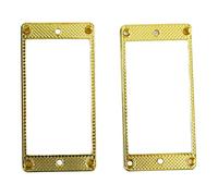Guitar Pickup Frame Metal Bridge and Neck Pickups Cover Mounting Ring Set for Humbucker Pickups Durable Sleek Sound Quality Enhancer 2PCS
