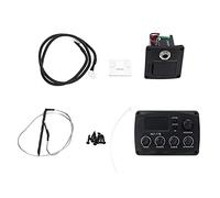 Guitar Pickup LCD Display Tuner Set Kit, Lightweight and Compact Design, Powerful Sound Pickup, Simplified Knob, Bass Middle Treble Volume Control, Easy Reading (KLT-17B)