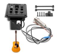 Guitar Pickup, Pickup with Microphone Mixing Dual Mode Preamp Equalizer Piezoelectric for Violin Cello Erhu Ukulele Mandolin Guitar