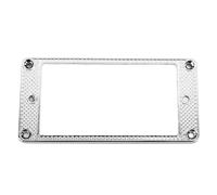 Guitar Pickup Ring, Zinc Alloy Curved Bottom Professional Pickup Frame for LP PRS Guitars, Silver Replacement Part for Enhanced Playing Performance