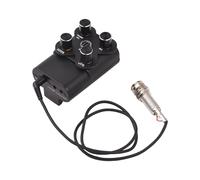 Guitar Pickup Set BT Enabled Vibration Pickup with Built in Drum Machine Metronome Tremolo Function for Acoustic Guitar Practice Performance ABS Black 8 x 5.5 x 6cm
