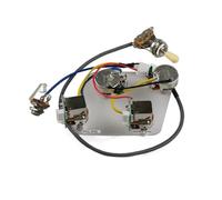 Guitar Pickups 4C Wiring Harness Push-pull Single Cut Set For Electric Guita(Silver B)