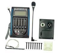 Guitar Pickups 5 Band Acoustic Guitar Preamp EQ Equalizer Piezo Pickup Tuner Amplifier LCD Microphone Prener