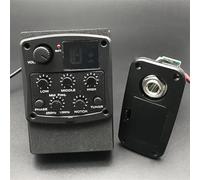 Guitar Pickups Acoustic Guitar Preamp Piezo Pickup 3-Band EQ Equalizer LCD Tuner With Reverb/Delay/Chorus/Wide Guitar Part(Bk 3)