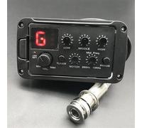 Guitar Pickups Acoustic Guitar Preamp Piezo Pickup 3-Band EQ Equalizer LCD Tuner With Reverb/Delay/Chorus/Wide Guitar Part(Bk 1)