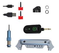 Guitar Pickups Acoustic Guitar Soundhole Pickup With Receiver Microphone For 80-120mm Sound-hole(Silver)