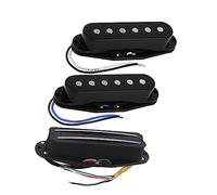 Guitar Pickups Black Alnico 5 Magnet SSS Electric Guitar Pickup Set Single Coil And Dual Hot Rails Pickup For Neck/Middle/Bridge Position