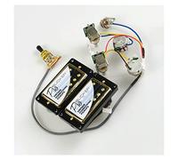 Guitar Pickups Electric Guitar Humbucker Pickups With Quick Connection Wiring Harness And Golden Cover Set (Color : 02)