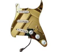 Guitar Pickups, For ST Prewired Pickguard SSS Ainico 5 Single Coil Pickups 7-Way Converter 1 Single Cut More Tones Prewired Pickguard