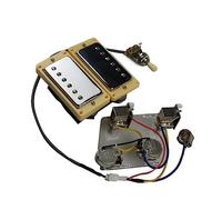 Guitar Pickups Guitar Humbucker Pickups Neck And Bridge Pickup Wiring Harness Push-pull Single Cut Set For Guitar Parts (Color : 02)