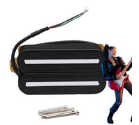 Guitar Pickups - Guitar Neck Bridge Pick Ups | Electric Guitars Hot D Ual Rails Pic-kup | Wide-Frequency Sound Amplify Bass Transducer | Music Accessories For Studio Recording Live Performance