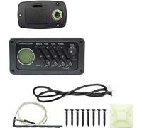 Guitar Pickups, Guitar Pickup 4 Band EQ Preamp Amplifier Equalizer Tuner Piezo Pickup Digital Tuner Pickup For Acoustic Guitars