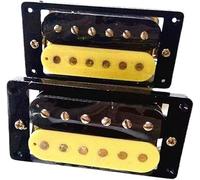 Guitar Pickups, Guitar Pickup Double Coil Electric Guitar Pickup Black Yellow Pickup Black Frame Black Yellow Electric guitar pickup