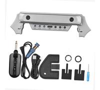Guitar Pickups Guitar Pickup Rechargeable Acoustic Guitar Pickup System Electric Bass Guitar Cable Accessory(Silver)