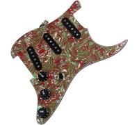 Guitar Pickups, Guitar Pickups SSS Alnico 5 Pickup Loaded Pickguard With Black Pickup Covers Guitar Replacement Parts(08)