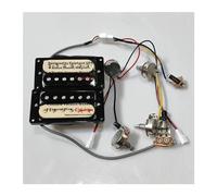 Guitar Pickups Humbucker With Quick Connector Wiring Harness Set For EPI Electric Guitar(Color:Zebra Black)