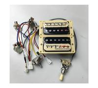 Guitar Pickups Humbucker With Quick Connector Wiring Harness Set For EPI Electric Guitar(Color:Zebra Yellow)