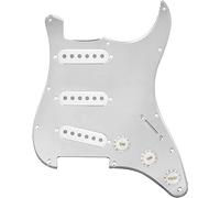 Guitar Pickups, Pickguard Pre-wired Set Of 11 Hole Guitar Pickguard SSS +50/52/52 Mm Single Coil Pickup Covers+2T1V Knob+5 Way Switch Tip For Guitar Parts