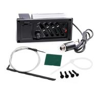 Guitar Pickups Portable 4 Band Acoustic Guitar EQ Preamp Equalizer Professional Pickup Amplifier Pickup Guitar Accessory