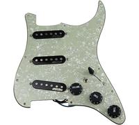 Guitar Pickups, Pre-wired 7-way Full-load Pre-wired SSS Ainico 5 Single-coil Pickup Kit For Electric Guitars(Green Pearl)