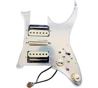 Guitar Pickups, Prewired HSH Silver Mirror Pickguard Pickup 7 Way Converter 20 Multifunction For LP Prewired Pickguard