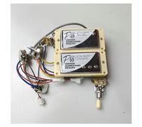 Guitar Pickups ProBucker Alnico Pickups Humbucker pickups with Wiring Harness Pots 3 Way Switches For Electric Guitar Pickups 1 Set(Color:Cream ring)